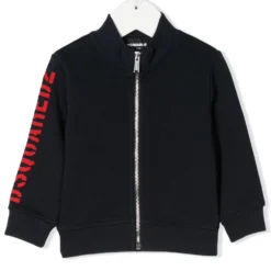 Børn Dsquared2 Kids Jakke Med Lynlås Og Logo