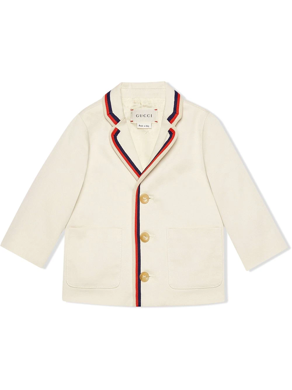 Børn Gucci Kids Blazer I Strækbart Bomuld 1 Børn Gucci Kids Blazer I Strækbart Bomuld