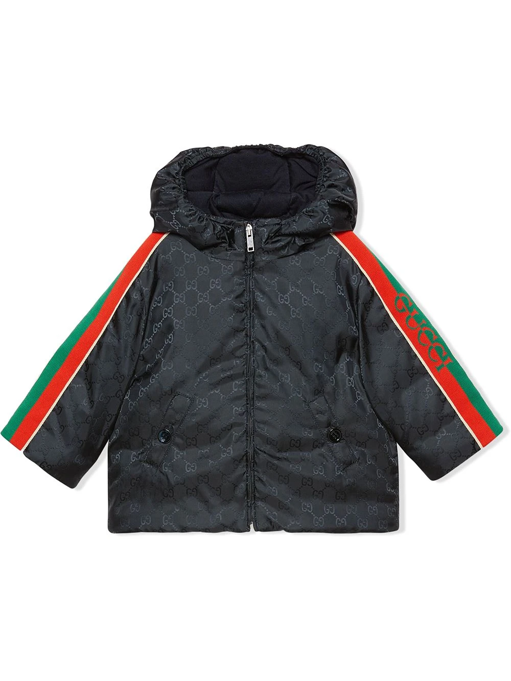 Børn Gucci Kids Dunjakke Med Supreme-tryk 4 Børn Gucci Kids Dunjakke Med Supreme-tryk - Image 4