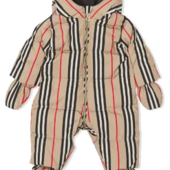 Børn Burberry Kids Flyverdragt Med Ikonisk-stribe