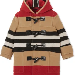 Børn Burberry Kids Duffle-frakke Med Ikonisk-stribe