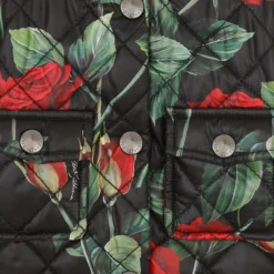 Børn Dolce & Gabbana Kids Quiltet Frakke Med Rosetryk -Stella shop 16977564 34251712 1000