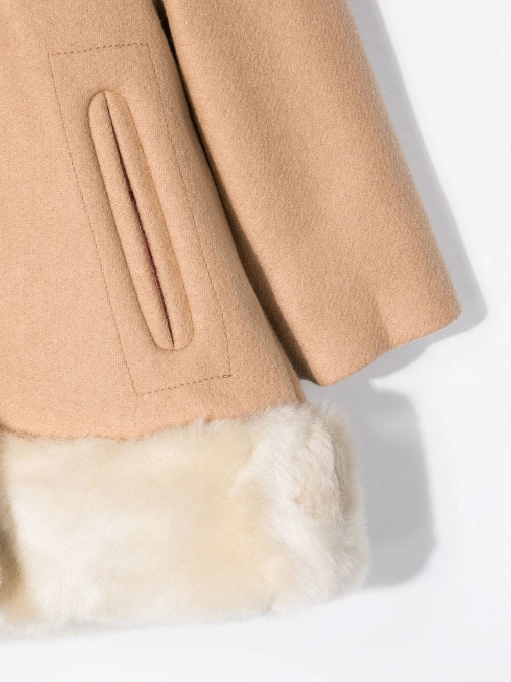 Børn Chloé Kids Frakke I Imiteret Pels Med Hætte 3 Børn Chloé Kids Frakke I Imiteret Pels Med Hætte - Image 3