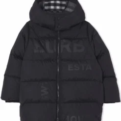 Børn Burberry Kids Dunfrakke Med Horseferry-tryk