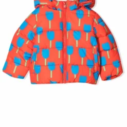 Børn Stella McCartney Kids Blomstret Dynejakke Med Hætte