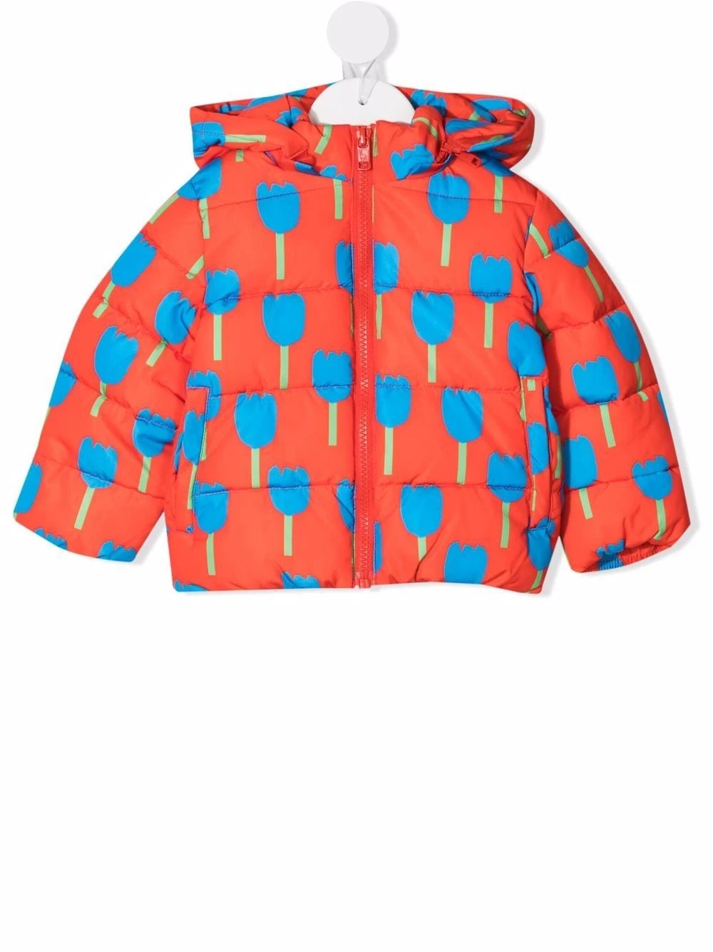 Børn Stella McCartney Kids Blomstret Dynejakke Med Hætte 1 Børn Stella McCartney Kids Blomstret Dynejakke Med Hætte