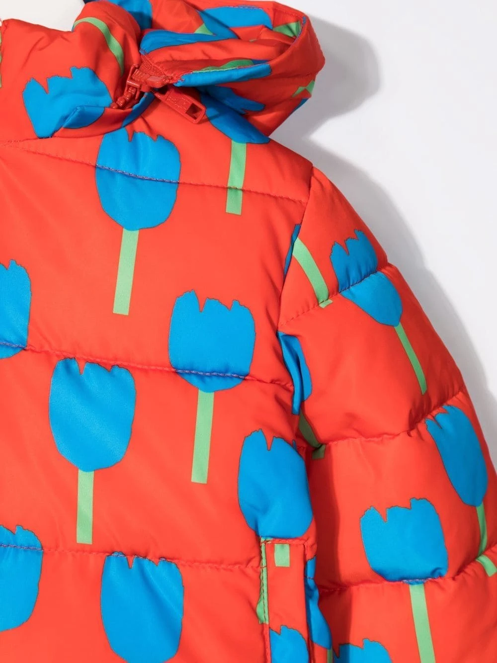 Børn Stella McCartney Kids Blomstret Dynejakke Med Hætte 3 Børn Stella McCartney Kids Blomstret Dynejakke Med Hætte - Image 3