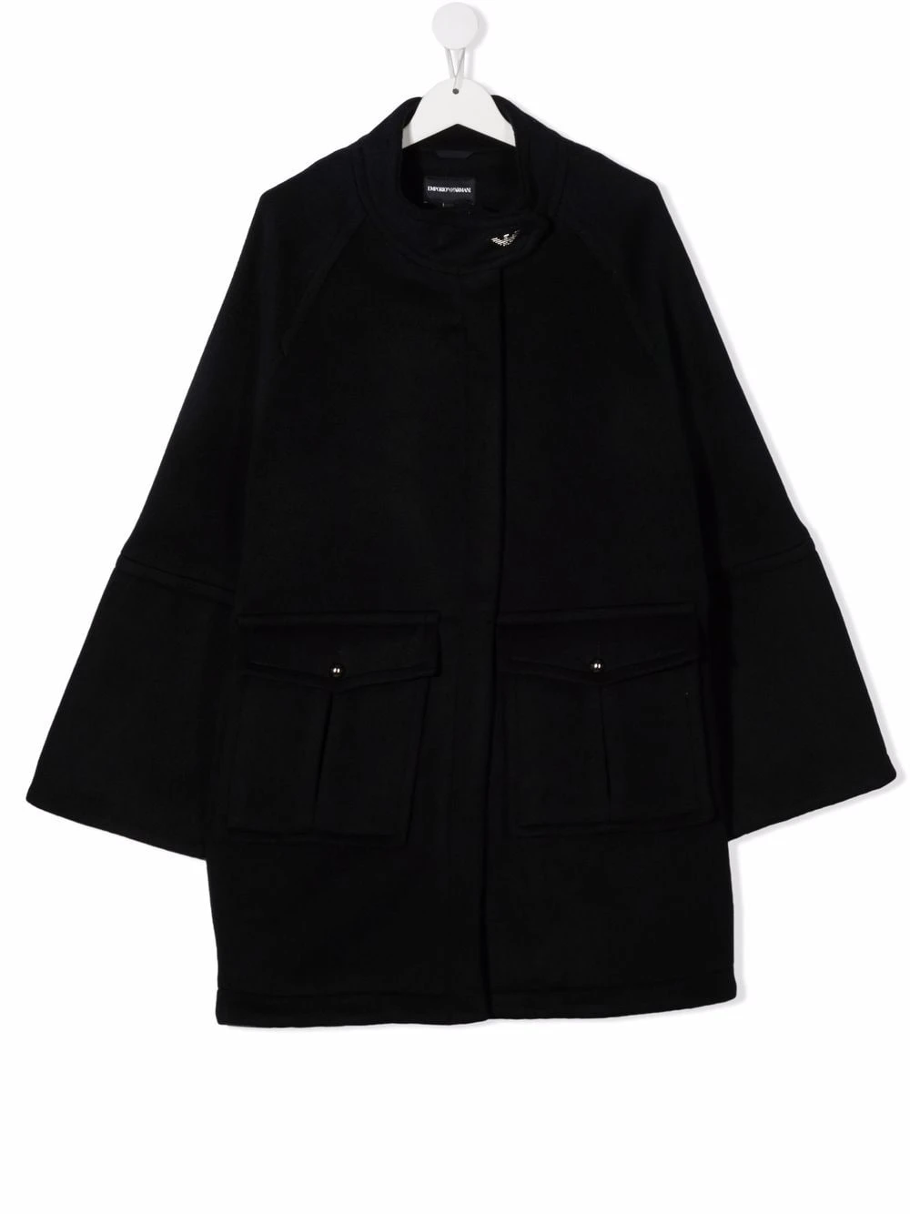 Børn Emporio Armani Kids TEEN Enkeltradet Frakke 1 Børn Emporio Armani Kids TEEN Enkeltradet Frakke