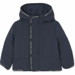 Børn Burberry Kids Jakke Med Hætte Og Logobånd