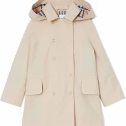 Børn Burberry Kids Trenchcoat Med Hætte