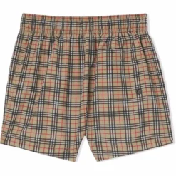 Børn Burberry Kids Badeshorts Med Ternet Tryk -Stella shop 17559474 36752830 1000