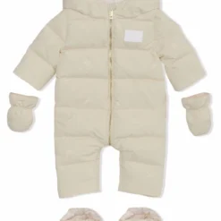 Børn Burberry Kids Thomas Bear Dynejakke Med Monogram -Stella shop 17597183 37452199 1000