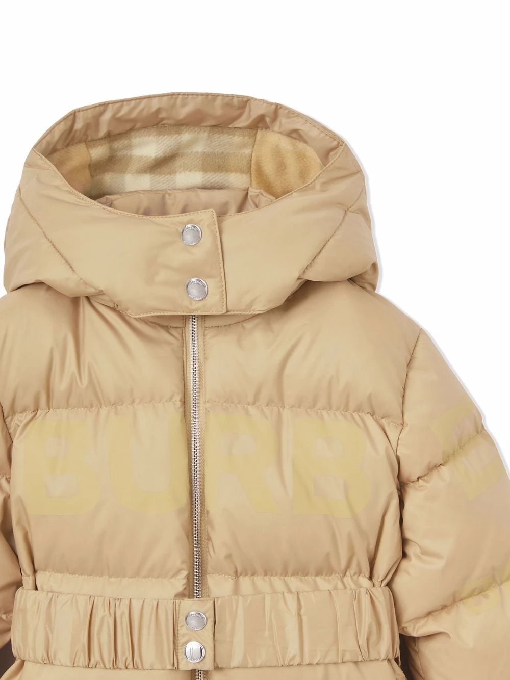 Børn Burberry Kids Dunfrakke Med Aftagelig Hætte Og Horseferry-tryk 5 Børn Burberry Kids Dunfrakke Med Aftagelig Hætte Og Horseferry-tryk - Image 5