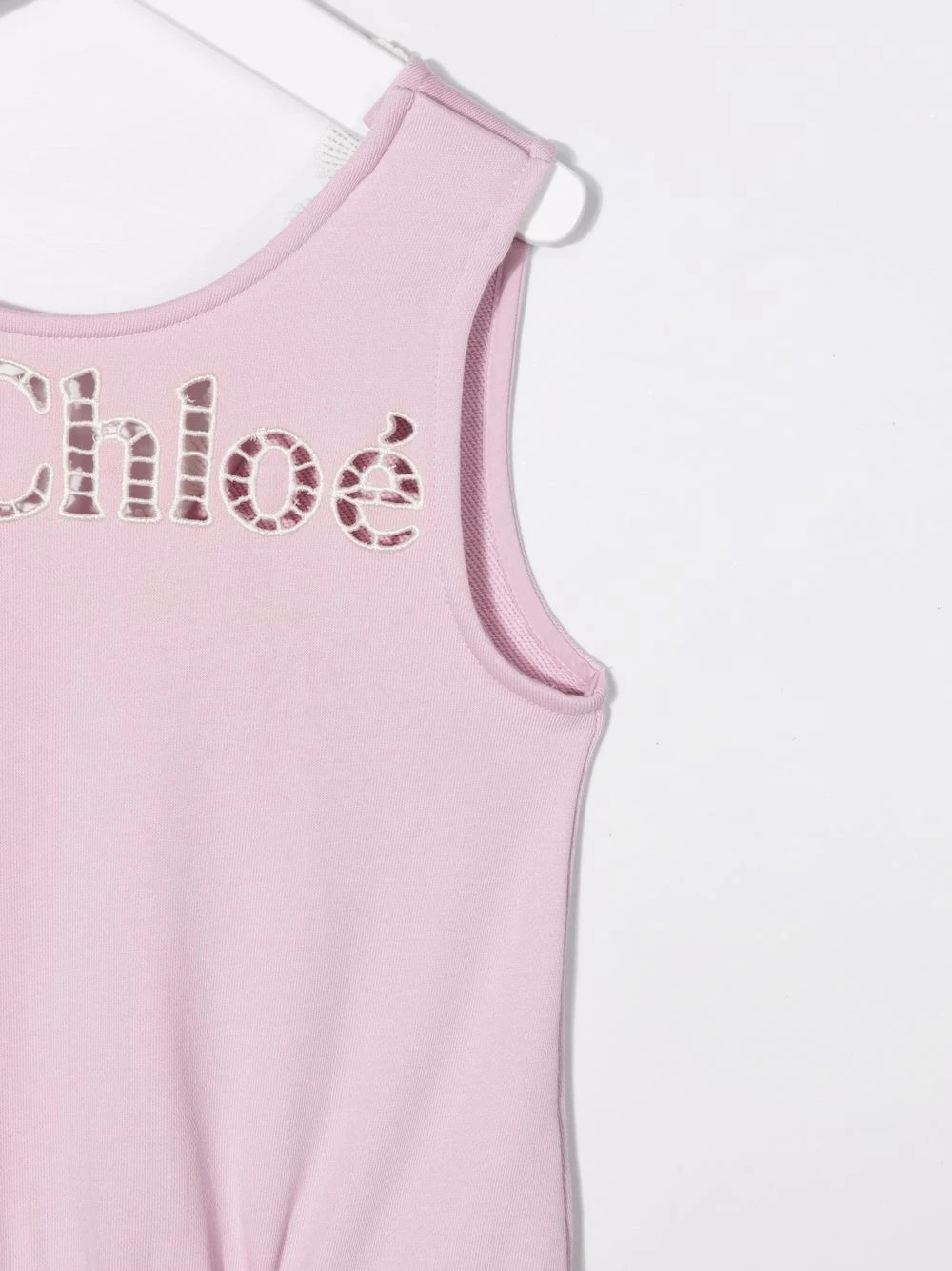 Børn Chloé Kids Playsuit Med Broderi Og Logo 3 Børn Chloé Kids Playsuit Med Broderi Og Logo - Image 3