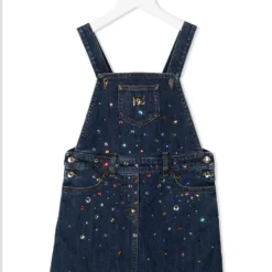 Børn Dolce & Gabbana Kids Forklædekjole Med Krystaludsmykning