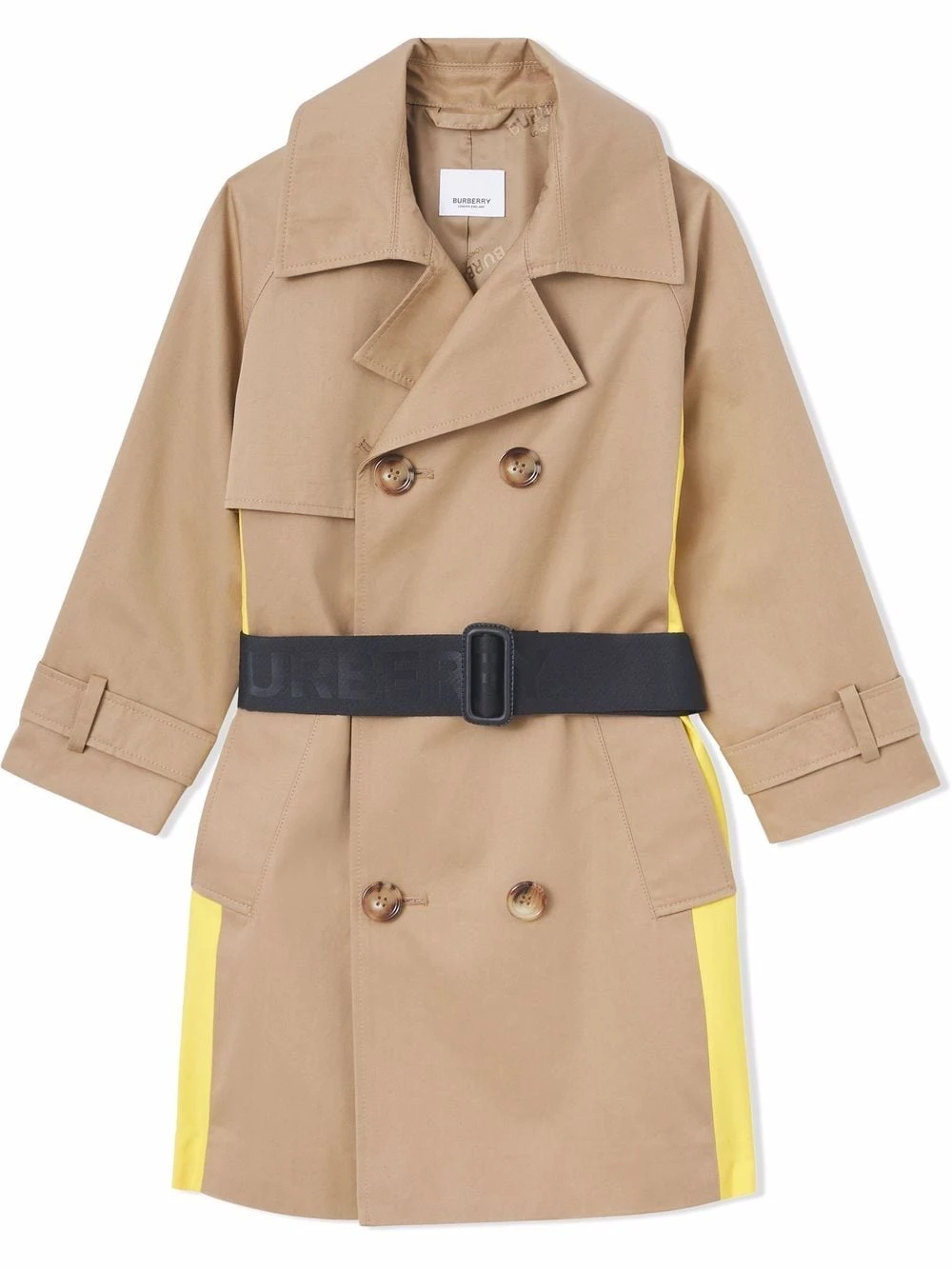 Børn Burberry Kids Trenchcoat Med Paneldetalje 1 Børn Burberry Kids Trenchcoat Med Paneldetalje