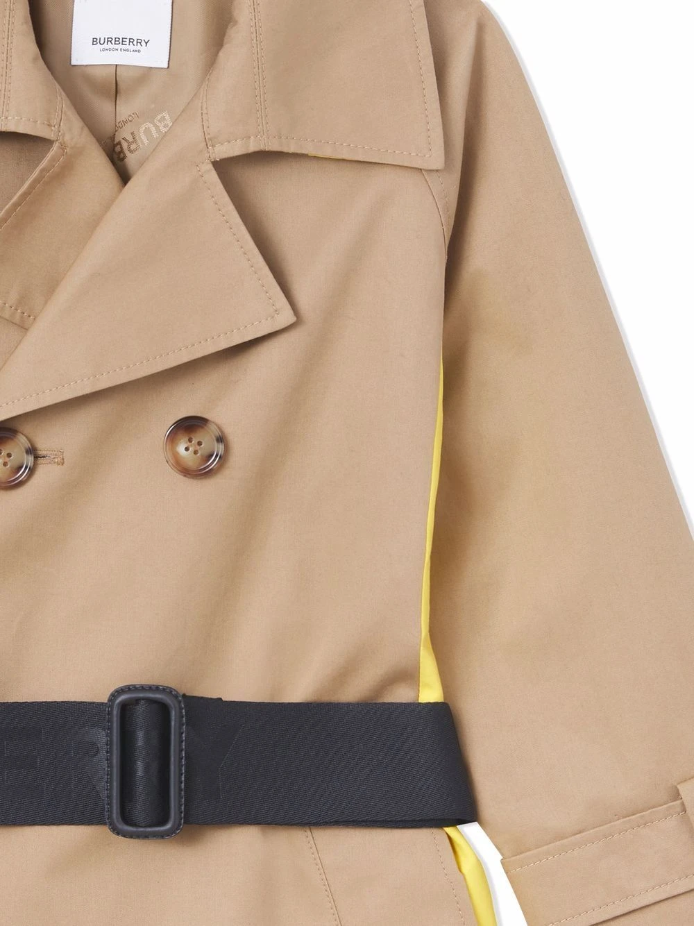 Børn Burberry Kids Trenchcoat Med Paneldetalje 3 Børn Burberry Kids Trenchcoat Med Paneldetalje - Image 3