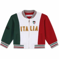 Børn Dolce & Gabbana Kids Bomberjakke Med Italienske Striber