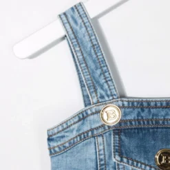 Børn Balmain Kids Playsuit I Denim Med Prægede Knapper 5 Børn Balmain Kids Playsuit I Denim Med Prægede Knapper -Stella shop 17951076 37826071 1000