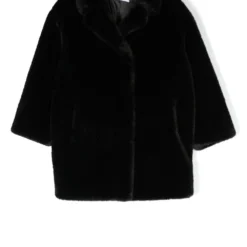 Børn STAND STUDIO Kids Enkeltradet Frakke I Imiteret Pels