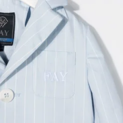 Børn Fay Kids Stribet Blazer Med Logo 5 Børn Fay Kids Stribet Blazer Med Logo -Stella shop 17998016 38002748 1000