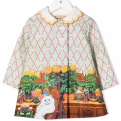 Børn Gucci Kids Frakke Med Kattetryk