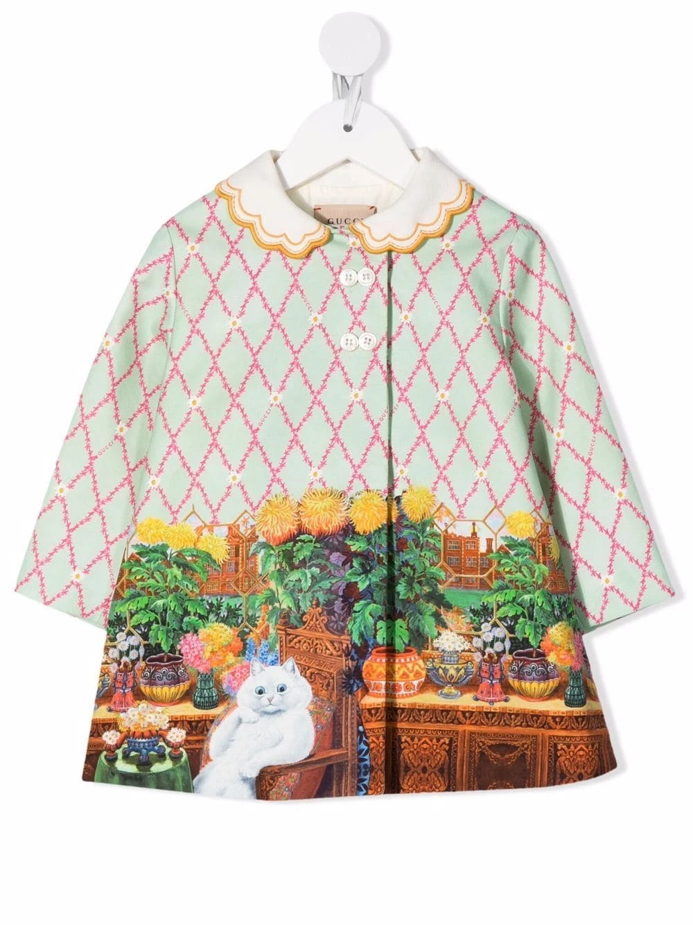 Børn Gucci Kids Frakke Med Kattetryk 1 Børn Gucci Kids Frakke Med Kattetryk