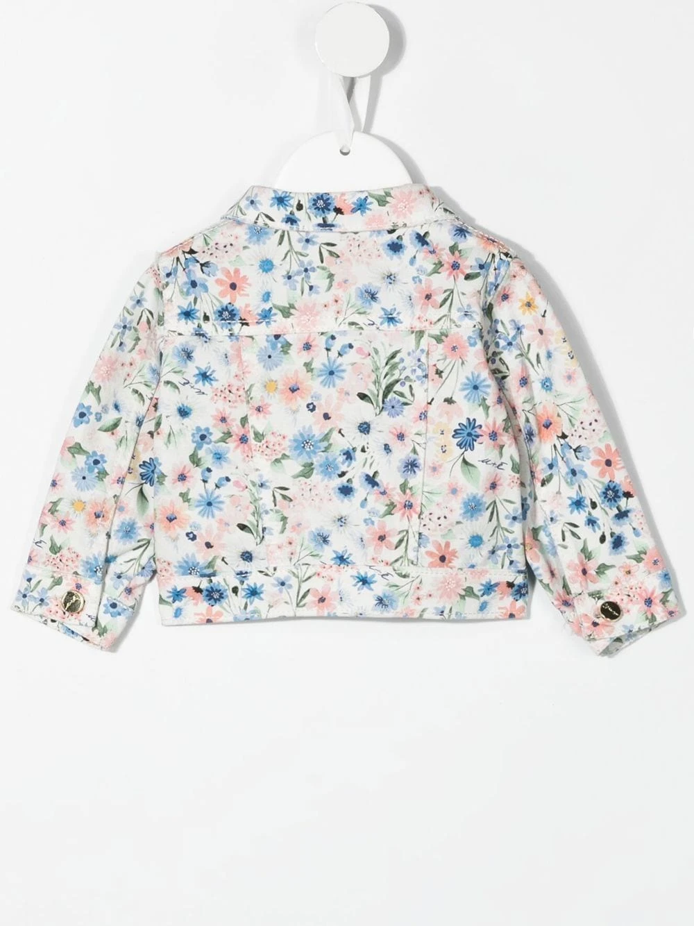 Børn Miss Grant Kids Denimjakke Med Blomstertryk 2 Børn Miss Grant Kids Denimjakke Med Blomstertryk - Image 2