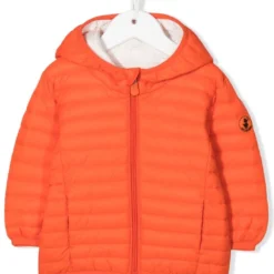 Børn Save The Duck Kids Quiltet Jakke Med Hætte Og Lynlås