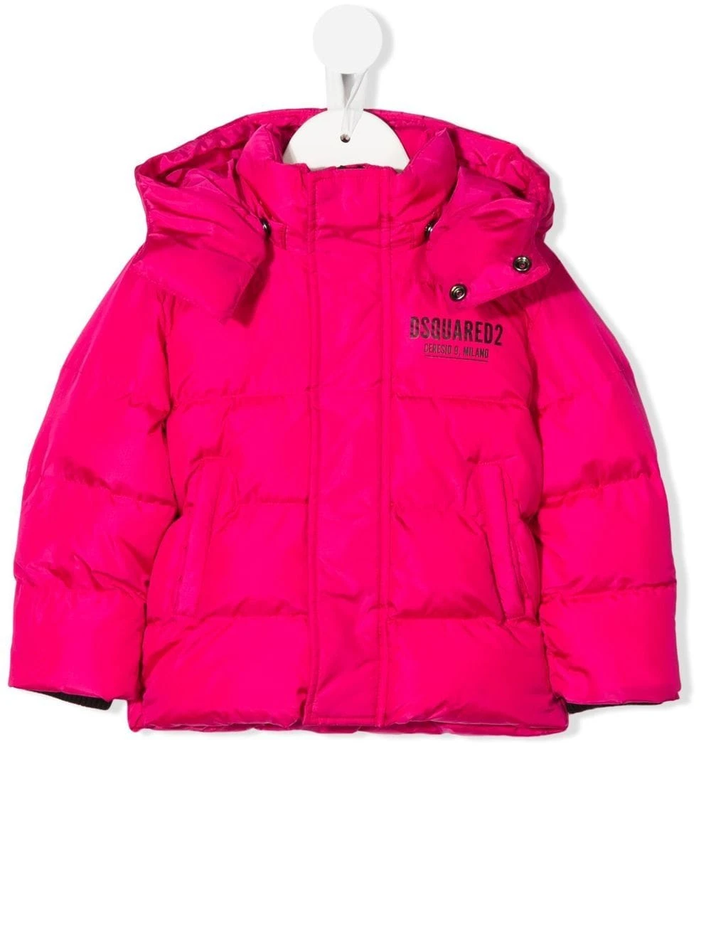 Børn Dsquared2 Kids Dunjakke Med Hætte Og Logotryk 1 Børn Dsquared2 Kids Dunjakke Med Hætte Og Logotryk