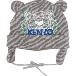 Børn Kenzo Kids Broderet Hat Med Tigerdesign