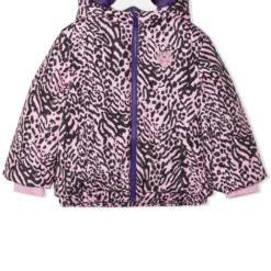 Børn Kenzo Kids Dynejakke Med Dyretryk Og Broderi