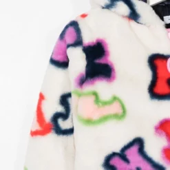 Børn Marc Jacobs Kids Frakke I Imiteret Pels Med Hætte Og Grafisk Tryk -Stella shop 18410270 40378415 1000