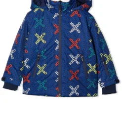 Børn Kenzo Kids Jakke Med Logotryk Og Lynlås
