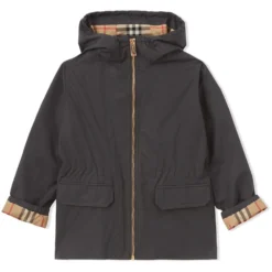 Børn Burberry Kids Vintage-ternet Jakke Med Hætte