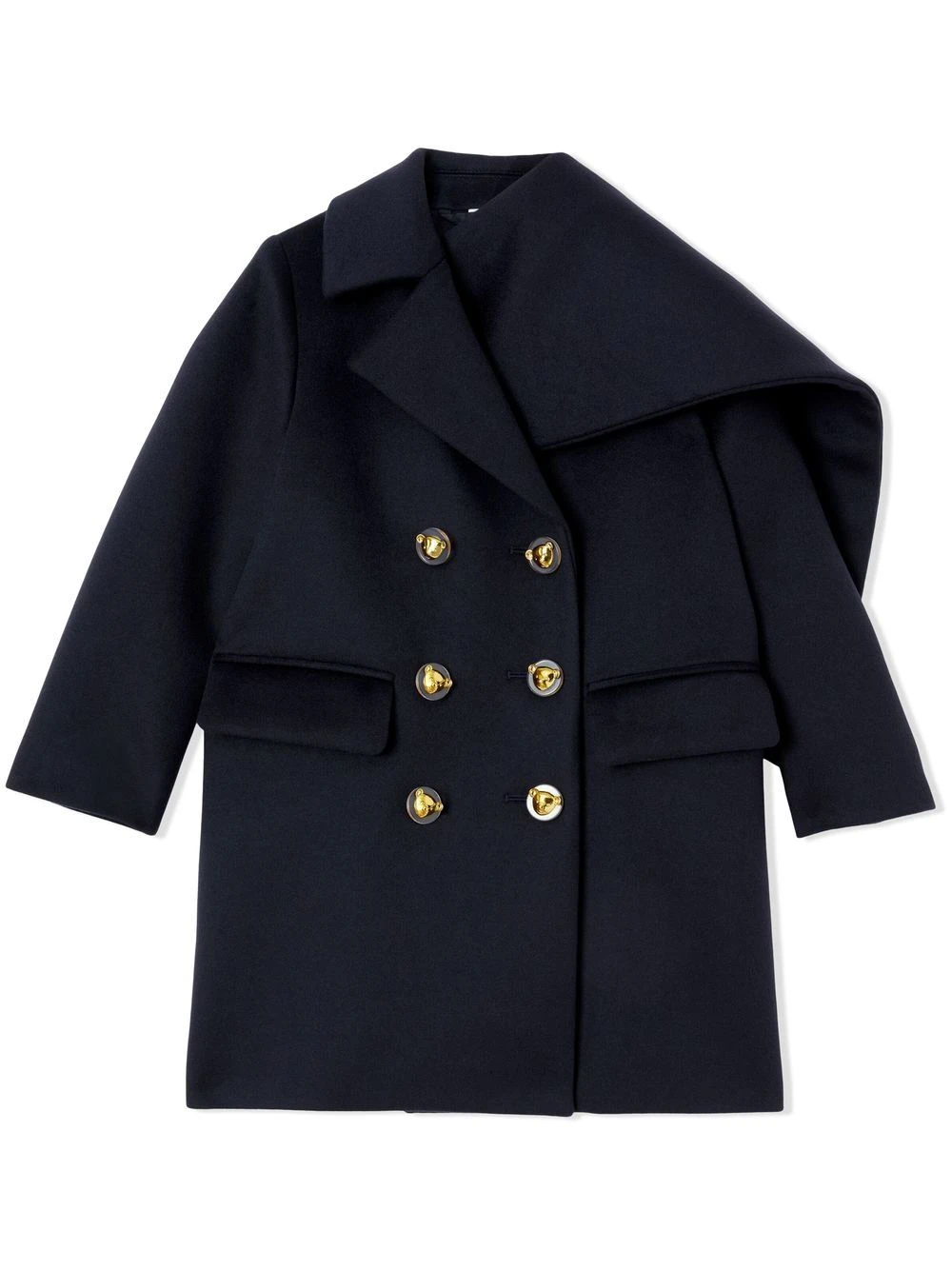 Børn Burberry Kids Dobbeltradet Frakke Med Tørklæde-detalje 4 Børn Burberry Kids Dobbeltradet Frakke Med Tørklæde-detalje - Image 4