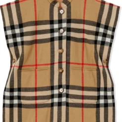 Børn Burberry Kids Vintage-ternet Vendbar Uldkappe