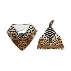 Børn Camilla Kids Hagesmæk- Og Hue-sæt Med Dyretryk