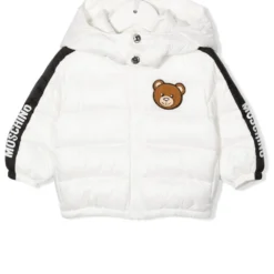 Børn Moschino Kids Dynejakke Med Hætte