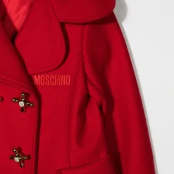 Børn Moschino Kids Frakke Med Broderet Logo Og Bred Revers 5 Børn Moschino Kids Frakke Med Broderet Logo Og Bred Revers -Stella shop 18541330 40595815 1000
