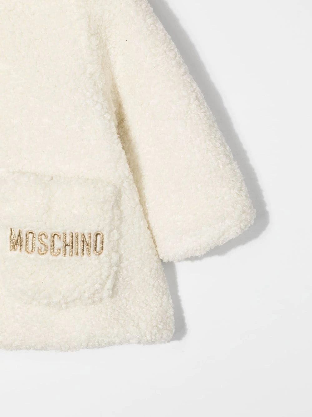 Børn Moschino Kids Frakke I Fleece Med Broderet Logo 3 Børn Moschino Kids Frakke I Fleece Med Broderet Logo - Image 3