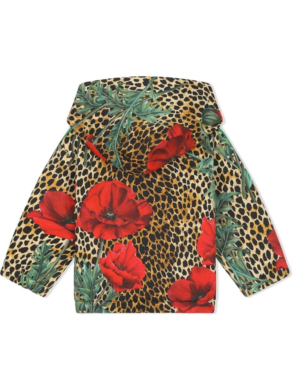 Børn Dolce & Gabbana Kids Blomstret Regnjakke Med Leopardtryk 2 Børn Dolce & Gabbana Kids Blomstret Regnjakke Med Leopardtryk - Image 2