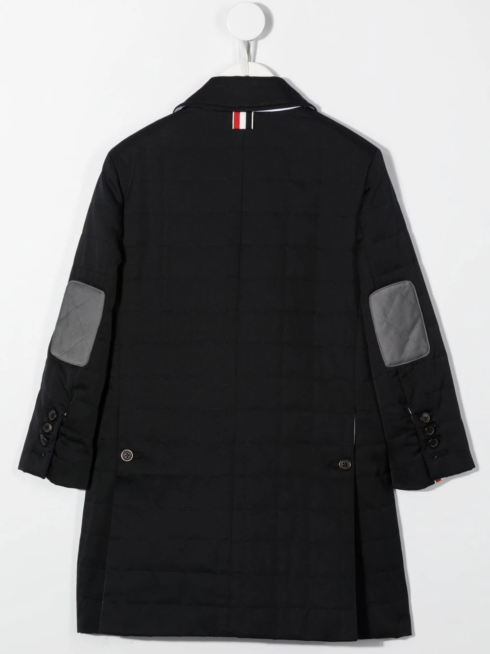 Børn Thom Browne Kids Frakke Med Hakket Krave 2 Børn Thom Browne Kids Frakke Med Hakket Krave - Image 2