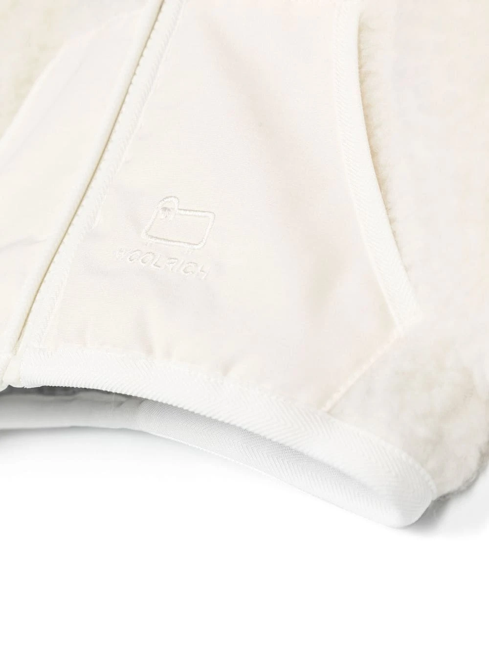 Børn Woolrich Kids Curly Hættejakke Med Lynlås 3 Børn Woolrich Kids Curly Hættejakke Med Lynlås - Image 3