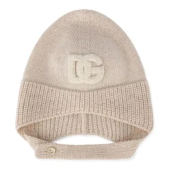 Børn Dolce & Gabbana Kids Strikket Hue Med Logo-applikation