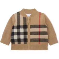 Børn Burberry Kids Ternet Jakke I Strik