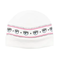 Børn Chiara Ferragni Kids Strikket Hue Med Logotryk