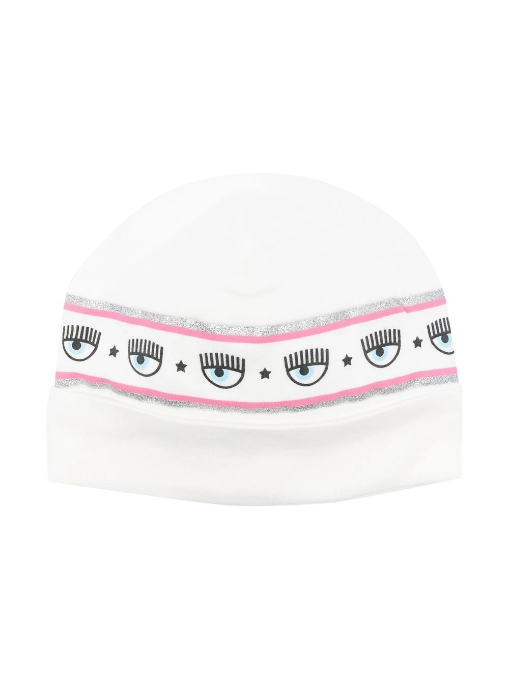 Børn Chiara Ferragni Kids Strikket Hue Med Logotryk 1 Børn Chiara Ferragni Kids Strikket Hue Med Logotryk