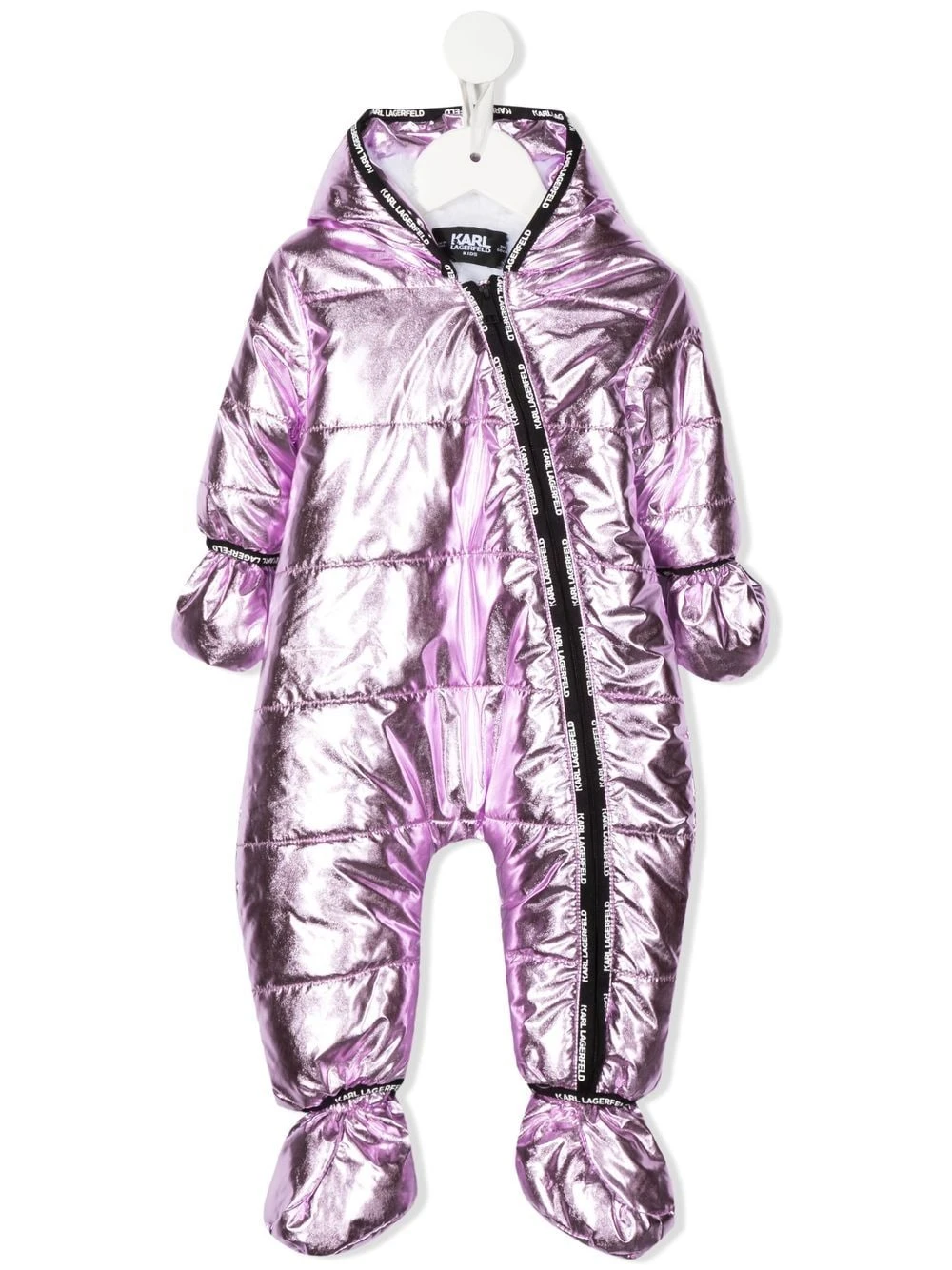 Børn Karl Lagerfeld Kids Metallisk Baby Winter Dunjakke-sæt 1 Børn Karl Lagerfeld Kids Metallisk Baby Winter Dunjakke-sæt