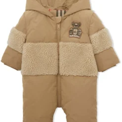 Børn Burberry Kids Jumpsuit Med Thomas Bear-applikation